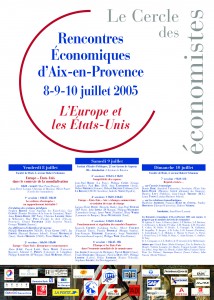 Affiche Rencontres économiques d'Aix 2005